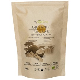 MySuperfoods Organic Baobab Powder 200g, Natural Source of Potassium