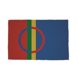 U24 Brillenputztuch Sami Lappland Fahne Flagge Glasreinigungstuch Microfasertuch