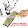 Natural Emerald Knife Sharpening Stone 10000 Grit Fine Whetstone Grindstone
