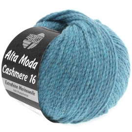 LANA GROSSA Alta Moda Cashmere 16, Finest 16 Micron Merino Wool with Cashmere Content, Hand Knitting Yarn Made from 78% Virgin Wool (Merino), 12% Cashmere and 10% Polyamide (Nylon), 50 g for Knitting,