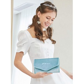 New French Velvet Women's Jewelry Bag, Jewelry Travel Bag，Foldable Jewelry Storage Roll for Earrings, Necklaces, Rings, Bracelets, Brooches,Phone，Elegant and practical