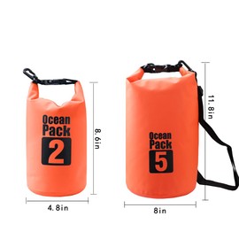 Bear Outdoor Dry Sack/Floating Waterproof Bag 2L/5L/10L/20L/30L for Boating, Kayaking, Hiking, Snowboarding, Camping, Rafting, Fishing and Backpacking