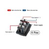 Switian Set of 4 Waterproof IP65 Boat Switch with LED