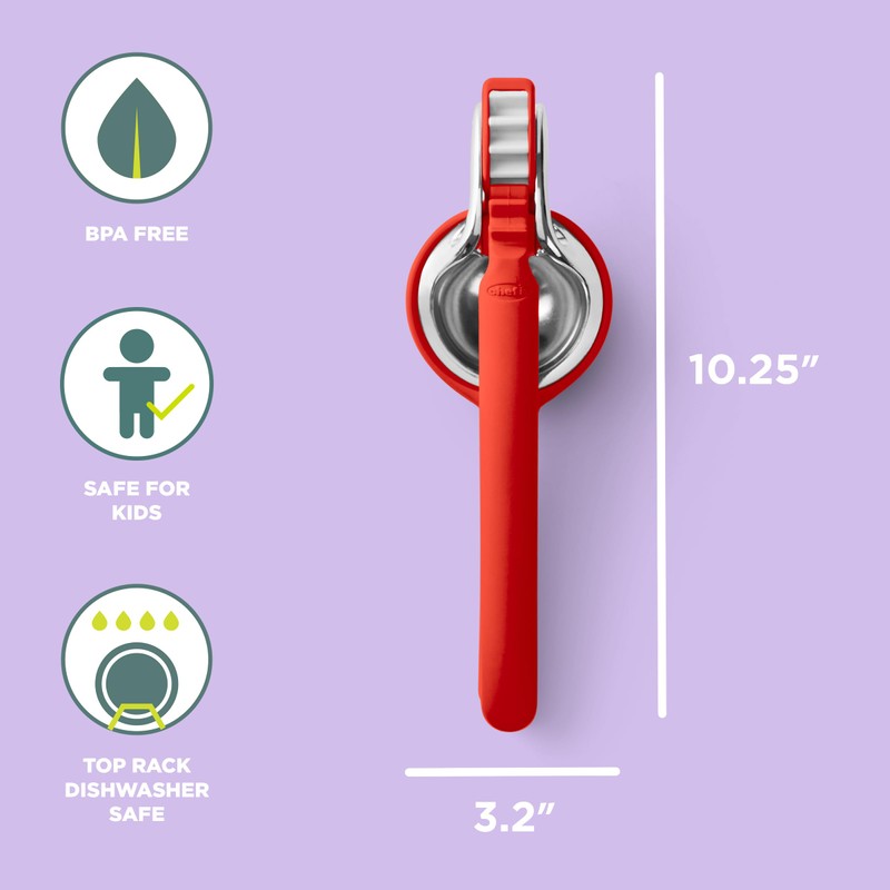 Chef'n FreshForce Lemon Squeezer Citrus Juicer, Premium Quality, Max Extraction,