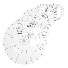 Hohopeti 5pcs Acrylic Quilting Ruler Set for Patchwork DIY Durable Sewing Template for Easy Measurement and Cutting Convenient for Home Craft Projects