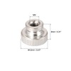 sourcing map Knurled Thumb Nut M4 Round Button with Collar