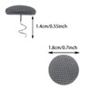 Mini Skater Small Upholstery Pins Linen Fabric Covered Button Twist