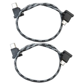OTG Data Transfer Cables 2PCs Fit for DJI Mavic Mini 2 Remote Controller & Fit for DJI Mavic Air 2 & Fit for DJI Avata Goggles 2 RC Type-C USB-C Connector (USB C to micro USB for Smartphones/ Tablets)