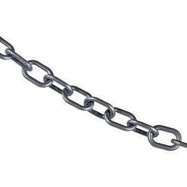 Mr. Chain Plastic Barrier Chain, Silver, 1-Inch Link Diameter, 25-Foot Length (10008-25)