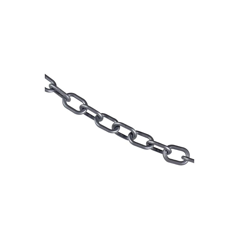 Mr. Chain Plastic Barrier Chain, Silver, 1-Inch Link Diameter, 25-Foot