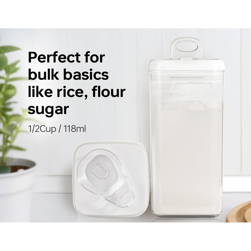 Felli Flip Tite Acrylic Food Storage Container with Lid 6”