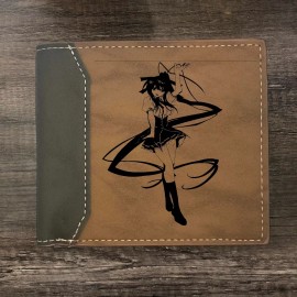 Leather Customs Akeno Himejima High School DXD Leather Wallet Bifold Premium Quality NEW
