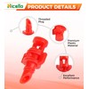 Hicello 250PCS 360 Degree Misting Nozzle Irrigation, Sprinklers Sprayer for
