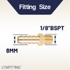 LTWFITTING Brass Barbed Fitting Coupler/Connector 1/8" Male BSPT x 5/16"(8mm)