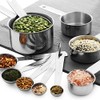 14PCS Measuring Spoons and Measuring Cups Set，stainless steel measuring cups