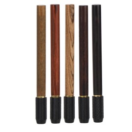 Rosewood Pencil Extender Holder Detachable Rotating Lengthener Stationery Supplies5Pcs