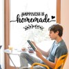SUPERDANT Happiness is Homemade Wall Stickers PVC Waterproof Wall Decals