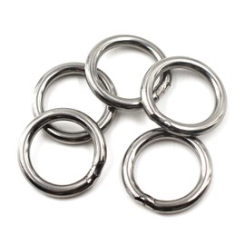 Anillos redondos de acero inoxidable de grado 304 de 6 x 100 mm para anillos de yoga, cadenas de perros y anillos de fitness (5 unidades)