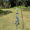Gardenvy Blue Jay Bird Wind Chimes with Bells, Large Unique