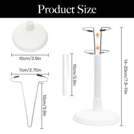 QZDAFFIC 2PCS Doll Stands Figure Display Stand, Adjustable White Action Figure Stands Display Holder for 25cm Dolls Gundam DIY Collectors