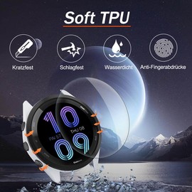 Pack of 4 Screen Protectors for Garmin Forerunner 265 Screen Protector, 0.33 mm Easy Installation Protection for Forerunner 265 Film, [Anti-Fingerprint] HD TPU Soft for Garmin Forerunner 265 Screen