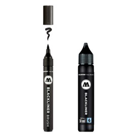 Molotow Blackliner Black Marker Brush - MO200486