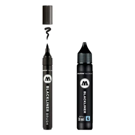 Molotow Blackliner Black Marker Brush - MO200486