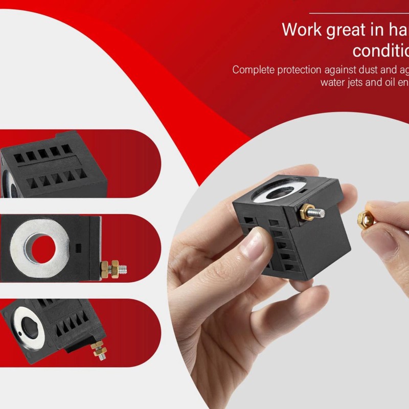 for Deltrol EF-1082 8-32 Solenoid Coil 12VDC/16W Fits for Hydraulic