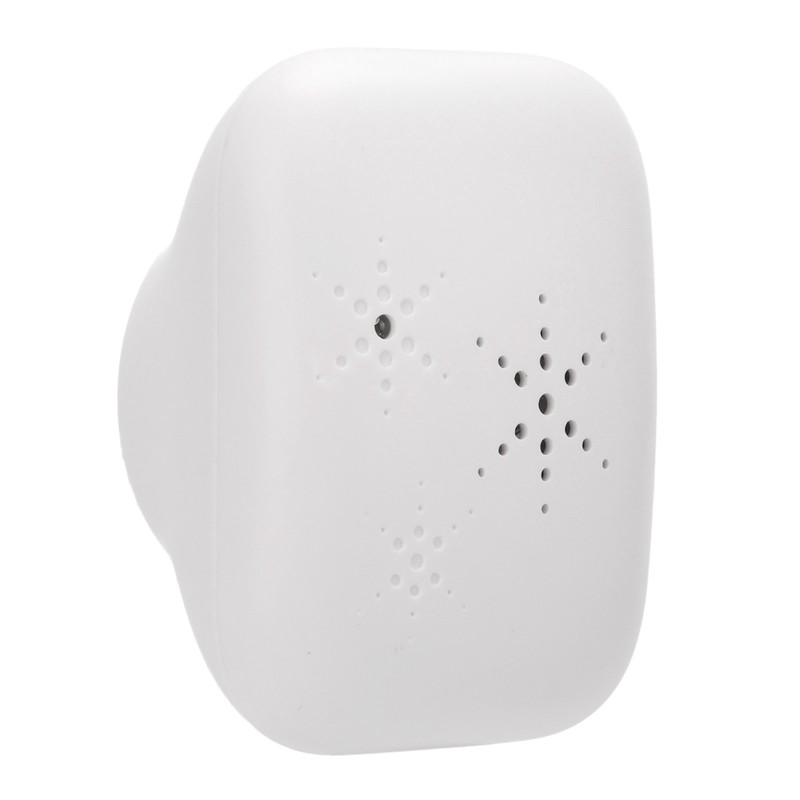 Self Powered Cordless Doorbell Waterproof Long Range Battery Free White