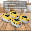 PULOX Pulox PO-230 in Gelb, Pulsoximeter für Kinder, mit Klebemuster,