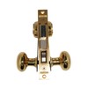 Marks 21AC LHR Double Cylinder Iron Gate Ornamental Knob Plate