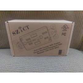 Dig Wall Outlet w/ USB Ports Tamper Resistant 15Amp Duplex Receptacle Charger White