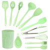 MegaChef Tool Cookware Utensil Set, 12 Piece, Mint Green