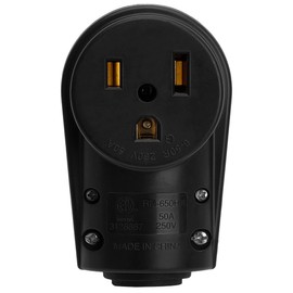 Nema 6-50R 50Amp 250V Female Welder Receptacle, 50A 250V Welder 3-Prong Female, ETL Listed 50A Welder Socket, 50A 250V Welder Connector,