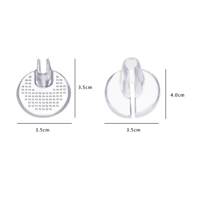 5 Pair Silicone Thong Sandal Toe Protectors, Clear Sandal Flip