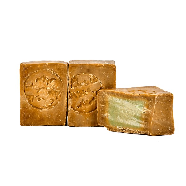 Carenesse Original "Aleppo" Soap 2 x 200 g, 60% Olive Oil and 40% Laurel Oil, Olive Oil Soap Hair Soap Natural Soap Handmade according to old traditional recipe and long maturation time