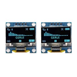 Pack of 2 1.3 Inch IIC I2C Serial 128 x 64 SSH1106 OLED LCD Display LCD Module for Arduino AVR PIC STM32 - Blue Writing