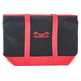 Generic Trader Joe's Large Insulated Cooler Tote Bag, Reusable, Hot/Cold Insulation, Grocery Carry Bag, Cranberry