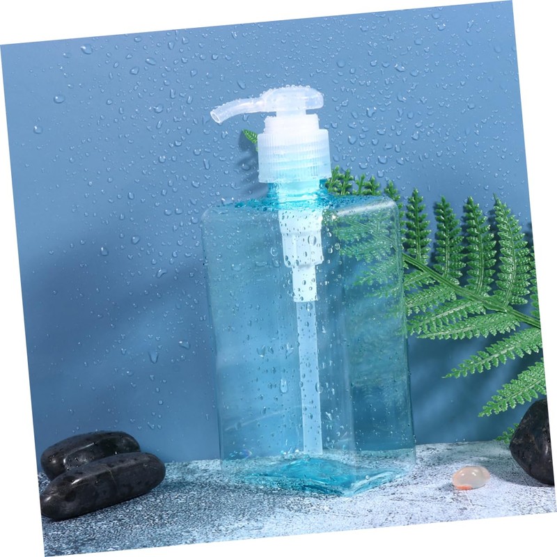 BIUDECO 2pcs Petg Pump Bottles for Essential Oils Portable Refillable