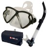 Promate Snorkeling Scuba Dive Matrix Mask Snorkel Gear Bag Set,