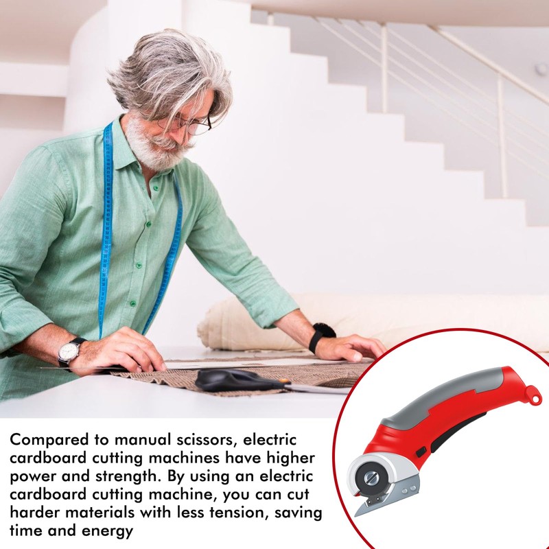 Cardboard Cutter Electric, 2000 mAh Electric Scissors, 4.2 V Electric