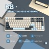 ATTACK SHARK K8 Wireless Mechanical Keyboard, Trip-Mode BT5.0/2.4G/Wired Gaming Keyboard