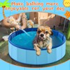 Chunful Foldable Dog Pool with Storage Bag, 24 x 8
