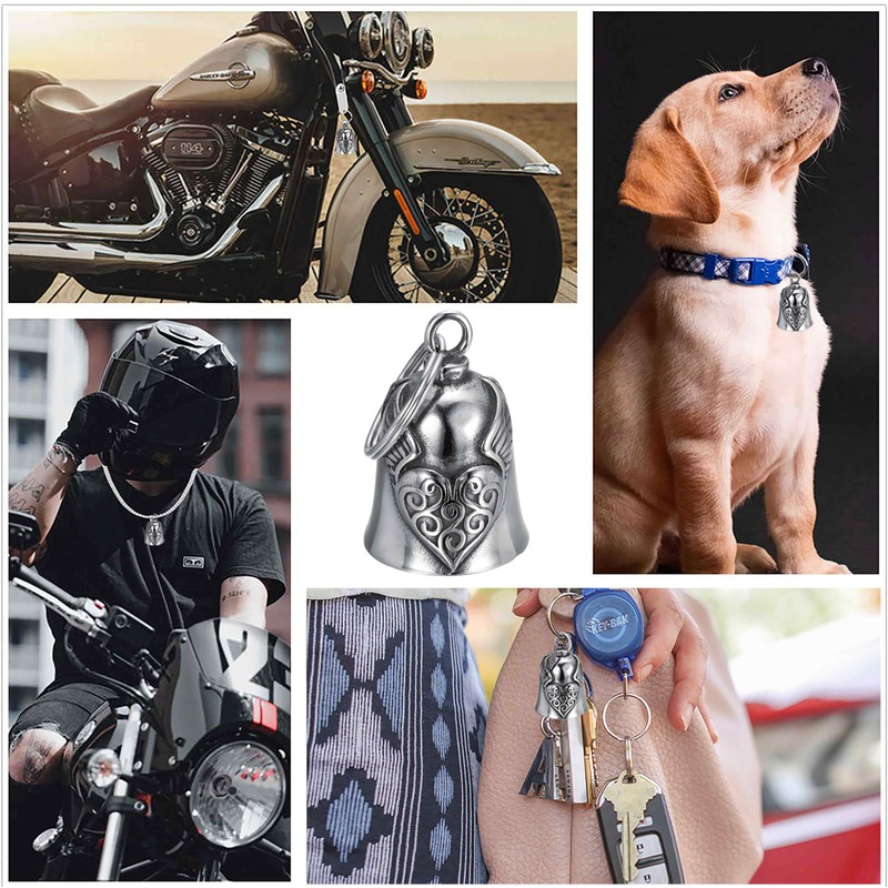 PEVRUAY Guardian Bell Motorcycle Bell, Bicycle Bell, Stainless Steel Motorcycle