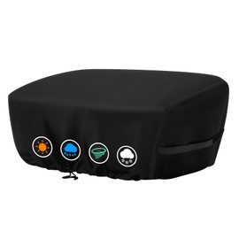 Heavy Duty Grill Cover Compatible with 1813 Blackstone 22inch Tabletop Griddle with Hood Captiva Designs 22‘’ Coleman Roadtrip LX,LXX, LXE, 285 Camping Grills and Smoke Hollow 205 Grill,600D Cover