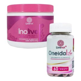 Kit Hormonal Oneida + Inolive Inositol Peso Menopausia Sabor Frutos Rojos