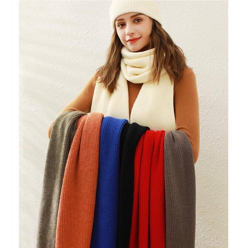 Winmany Women's Winter Knitted Hat Scarf Set Leopard Beanie Hat