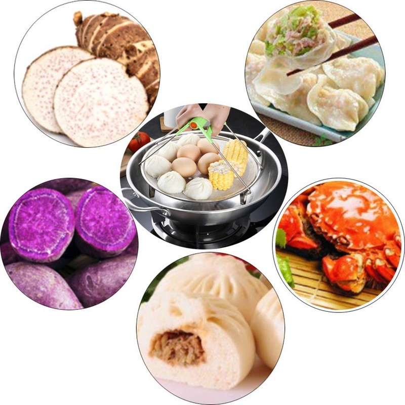 Steaming Rack Household Stainless Steel Cooking Ware Thickened Steaming Rack