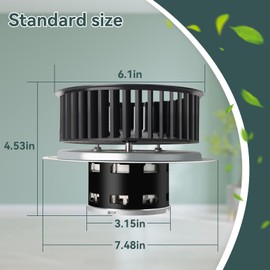 Upgrade QT-110N-B QT-80-B QT-9093 QT-100L QT110N Bathroom Fan Motor & Blower Wheel Replacement, Compatible with All Nutone QT110 QT100 QT90 QT80 Series Fans, Replaces for S0696B000 S0695B000 Motor