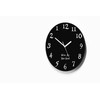 Reverse Wall Clock - Round Black Funny Clock - Backwards